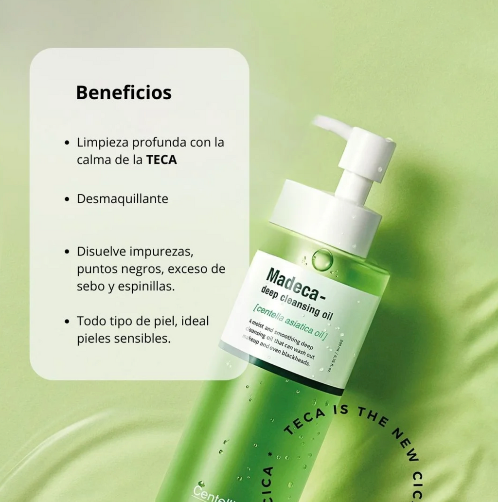 Limpiador Oleoso Madeca Deep Cleansing Oil 200 ml  - Centellian 24+