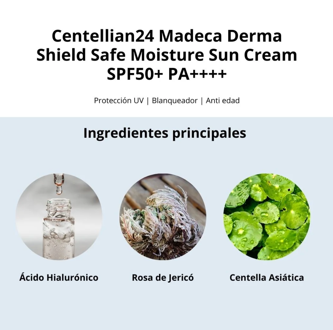 Bloqueador SPF 50+ "Madeca Derma Shield en Crema 50g" - Centellian 24+