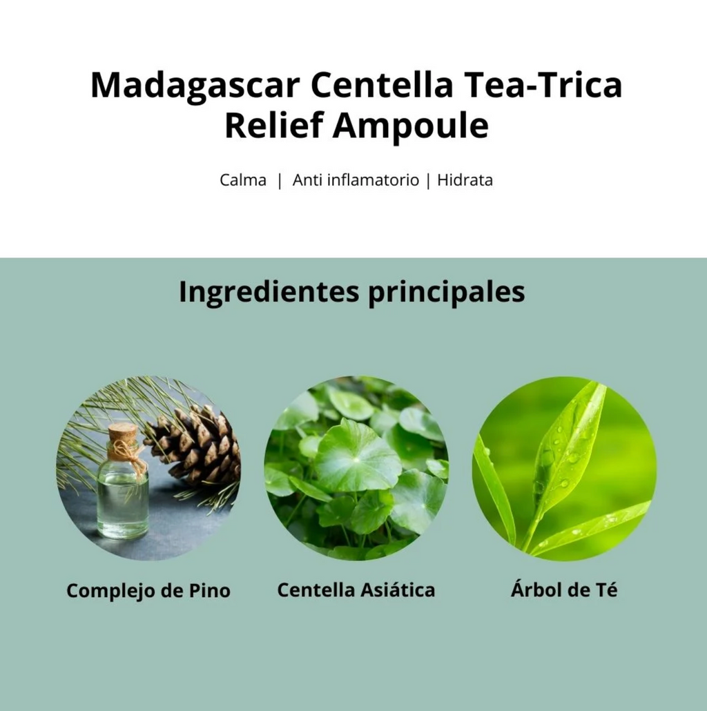 Ampolla Madagascar Centella Tea Trica Relief Ampoule (SKIN1004) 100 ml