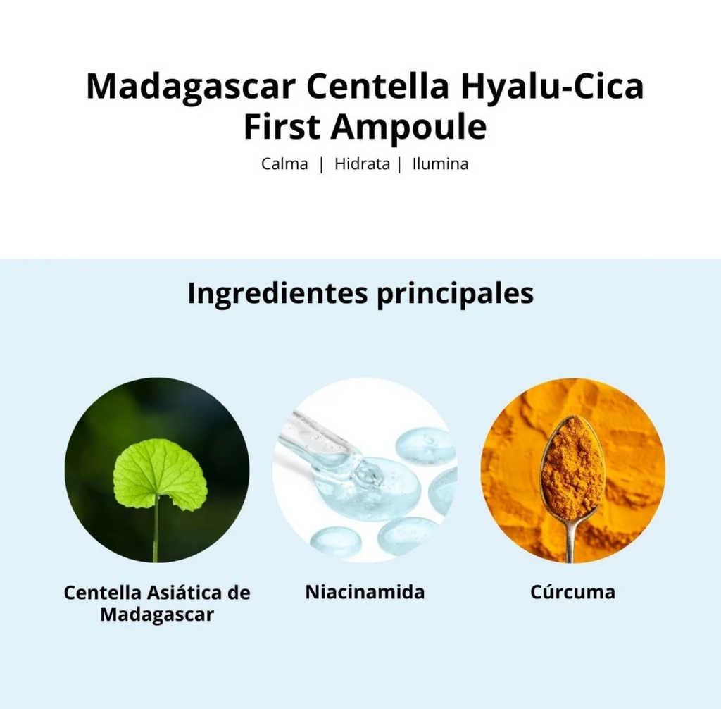 Ampolla Madagascar Centella Hyalu Cica First Ampoule (SKIN1004) 100 ml
