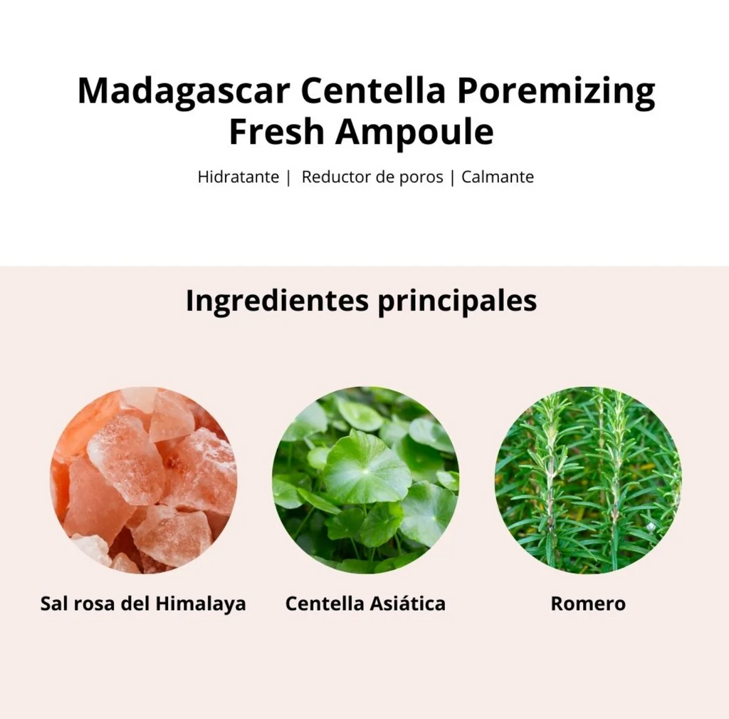 Ampolla Madagascar Centella Poremizing Fresh Ampoule (SKIN1004) - 100 Ml