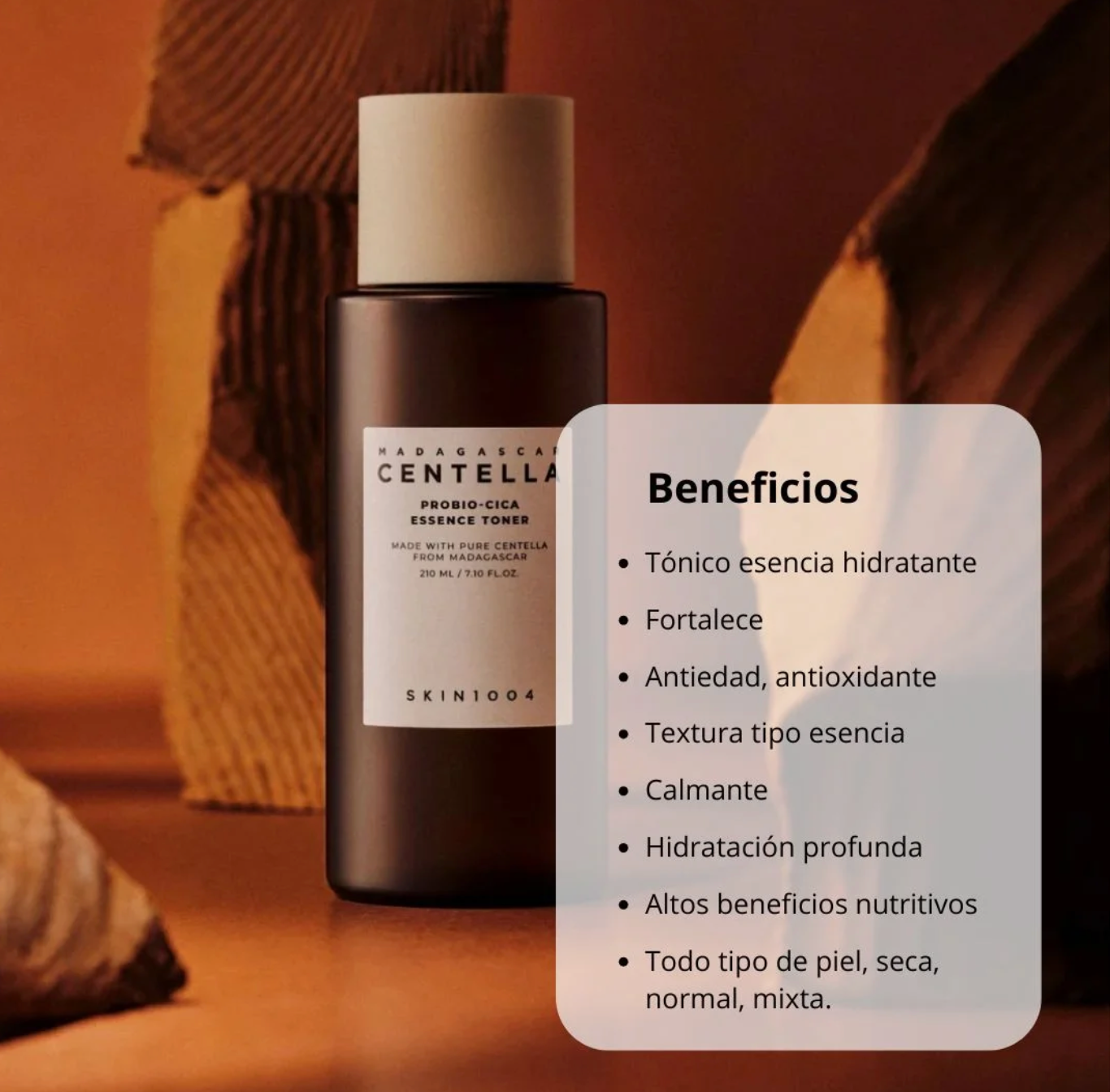 Madagascar Centella Probio-Cica Essence Toner (SKIN1004) - 210ml Tónico Centella Asiática + Probióticos