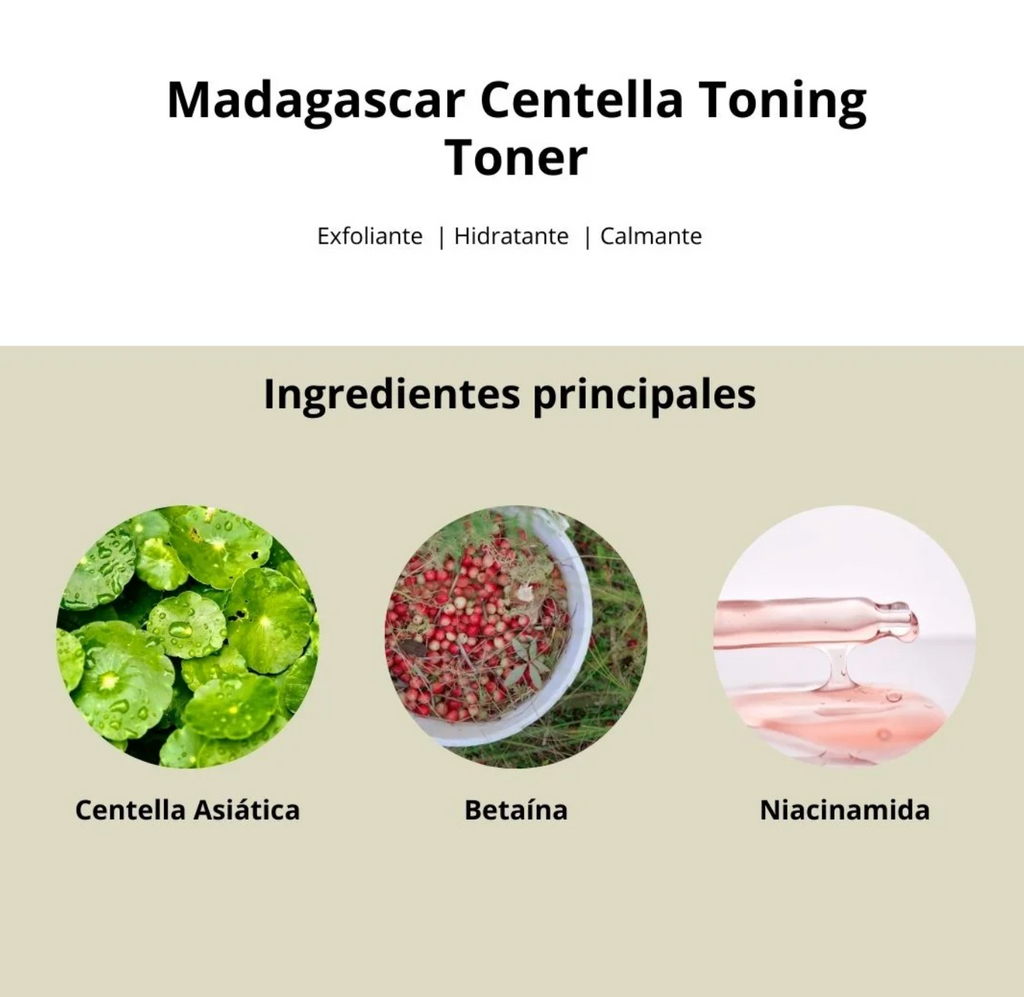 Madagascar Centella Toning Toner (SKIN1004) - 210 ml Tónico 84% Centella Asiática