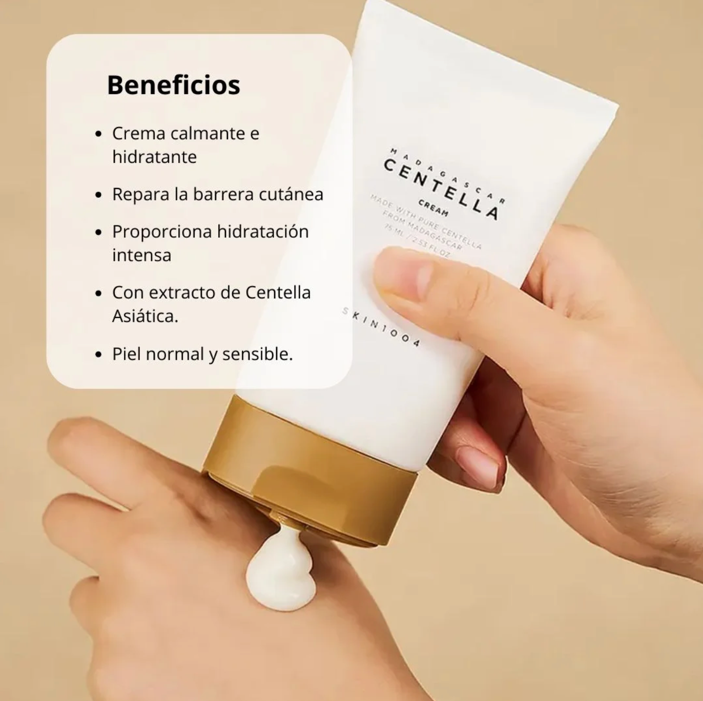 Crema Hidratante Madagascar Centella Cream (SKIN1004) 75 Ml