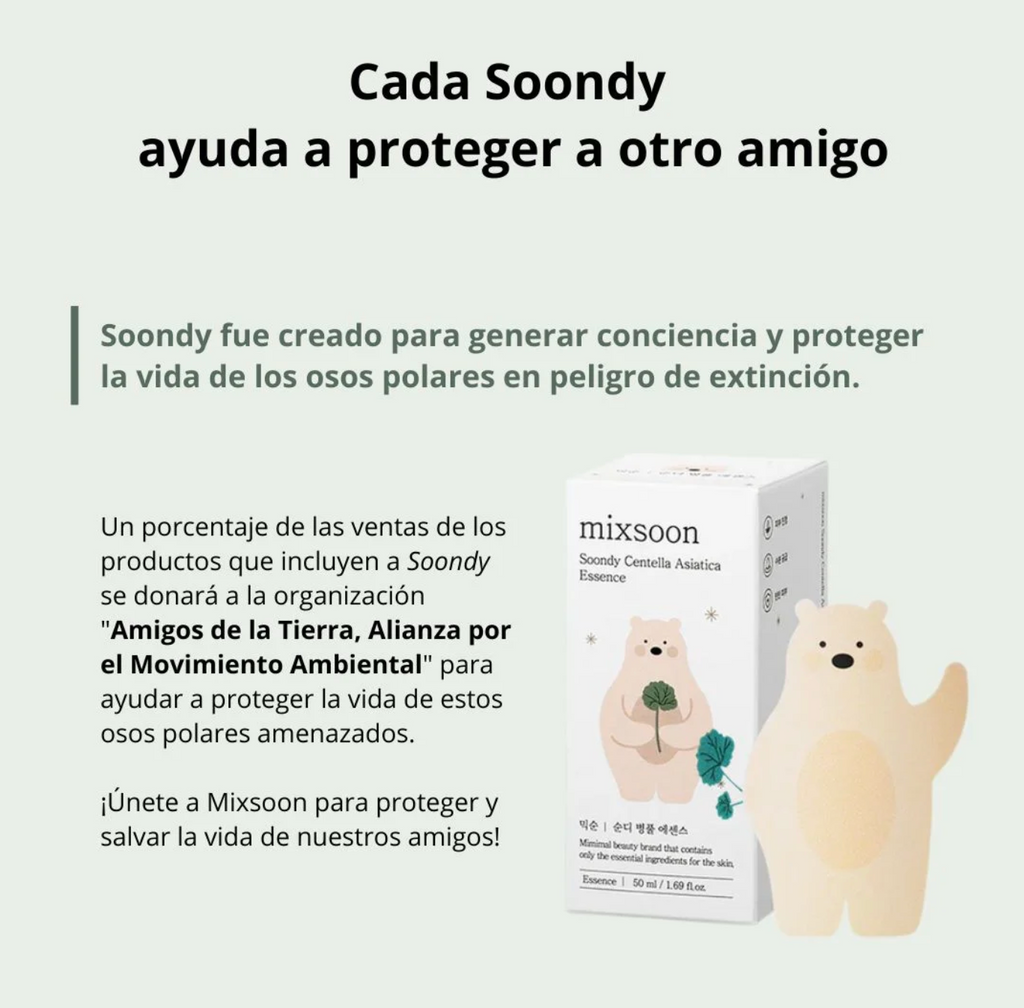 Esencia Mixsoon - Soondy Centella Asiática Essence - 100 ml