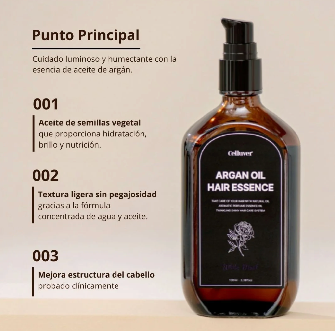 Argan Oil Hair Essence - Raspberry (Celluver) - 100 ml