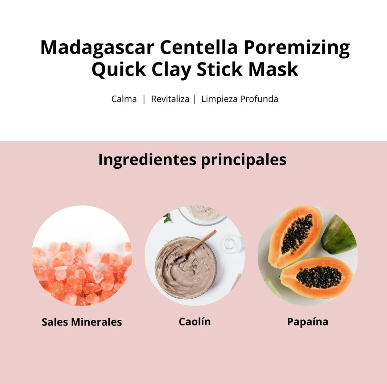Madagascar Centella Mascarilla Poremizing Quick Clay Stick Mask (SKIN1004) - 27g