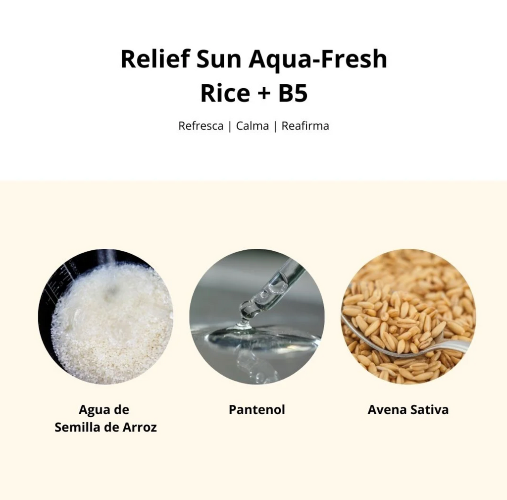 Bloqueador solar Relief Sun Aqua Fresh Rice B5 (Beauty of Joseon) - 50 ml