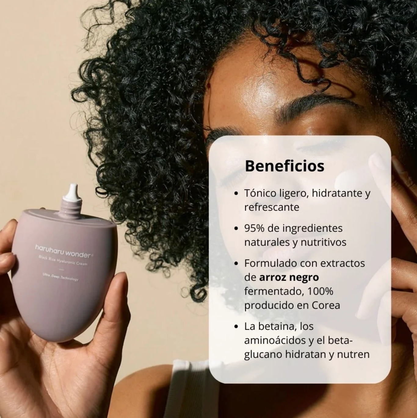 Crema hidratante (Haruharu Wonder) Black Rice 10 Hyaluronic Cream - 50ml