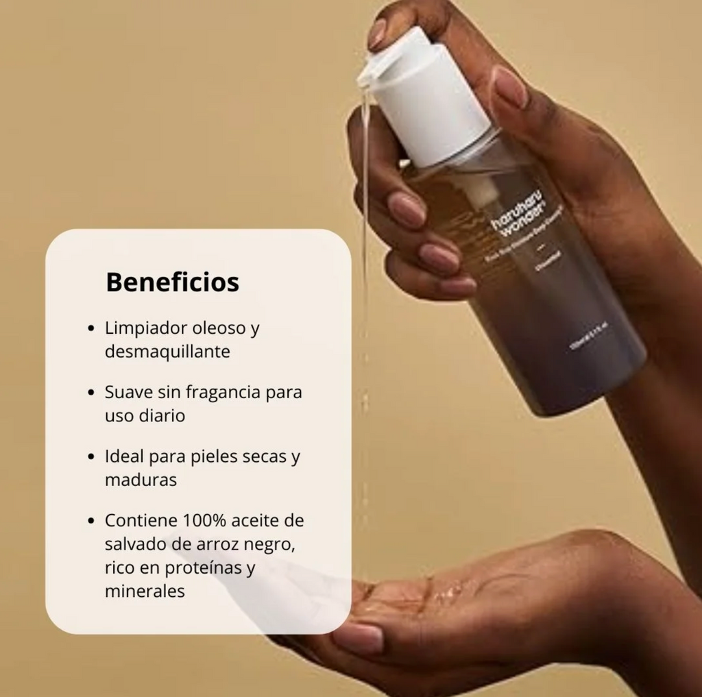 Limpiador Oleoso (Haruharu Wonder) Black Rice Moisture Cleansing Oil - 150ml